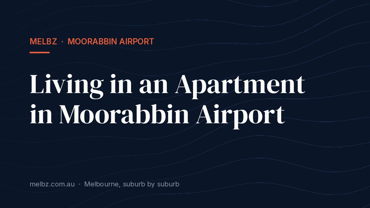 Title card: Living in an Apartment in Moorabbin Airport