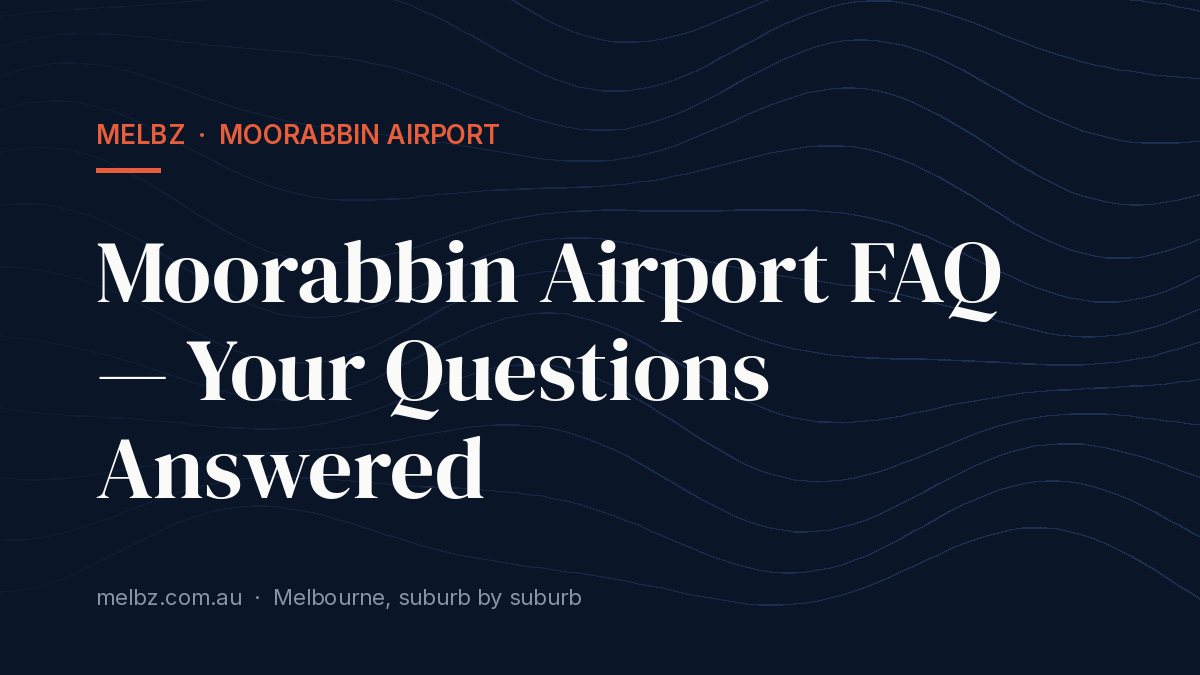 Moorabbin Airport FAQ — Your Questions Answered