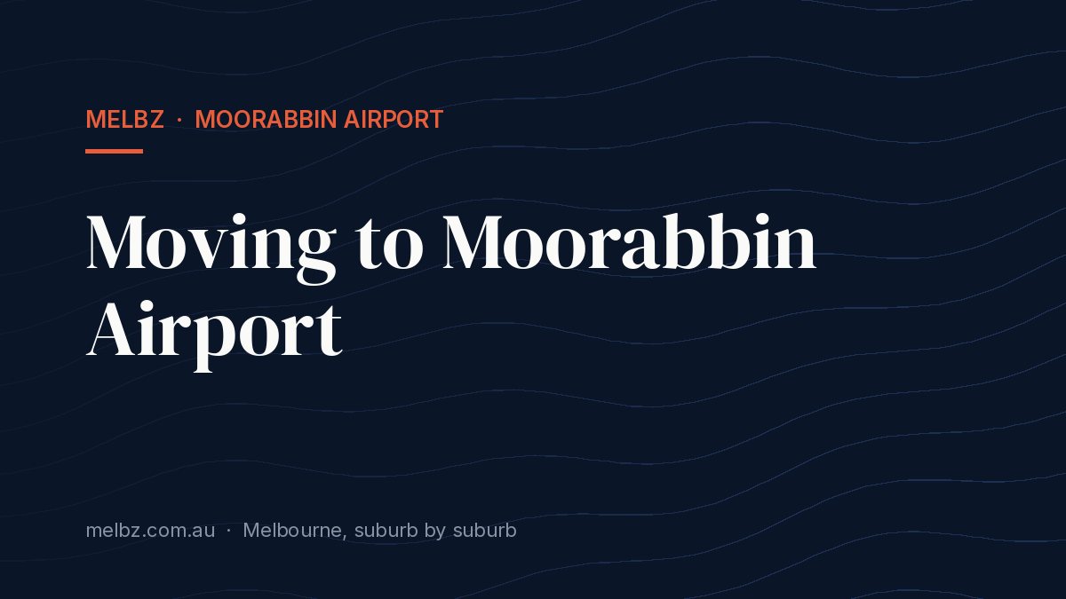 Title card: Moving to Moorabbin Airport