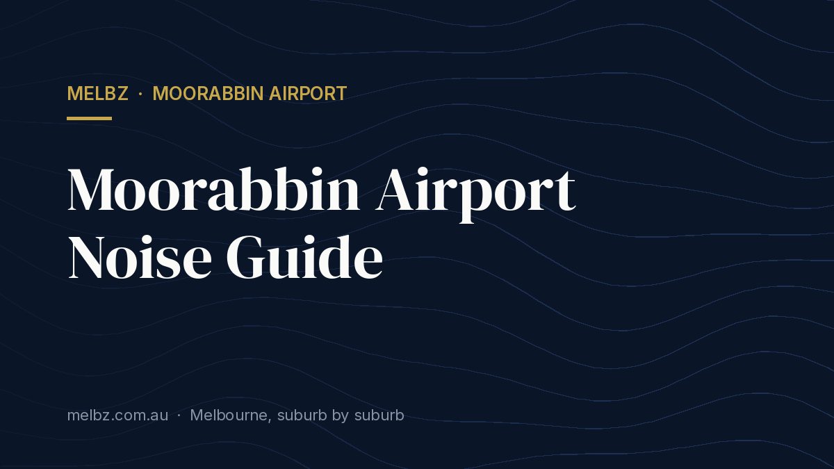 Title card: Moorabbin Airport Noise Guide