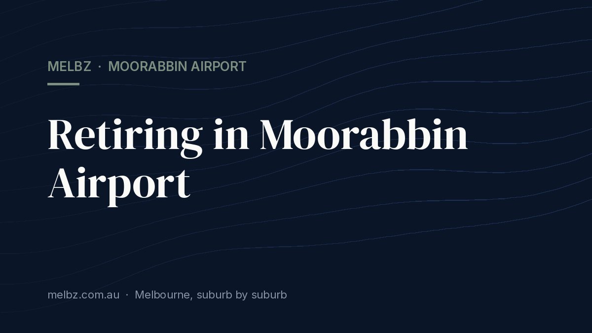 Title card: Retiring in Moorabbin Airport