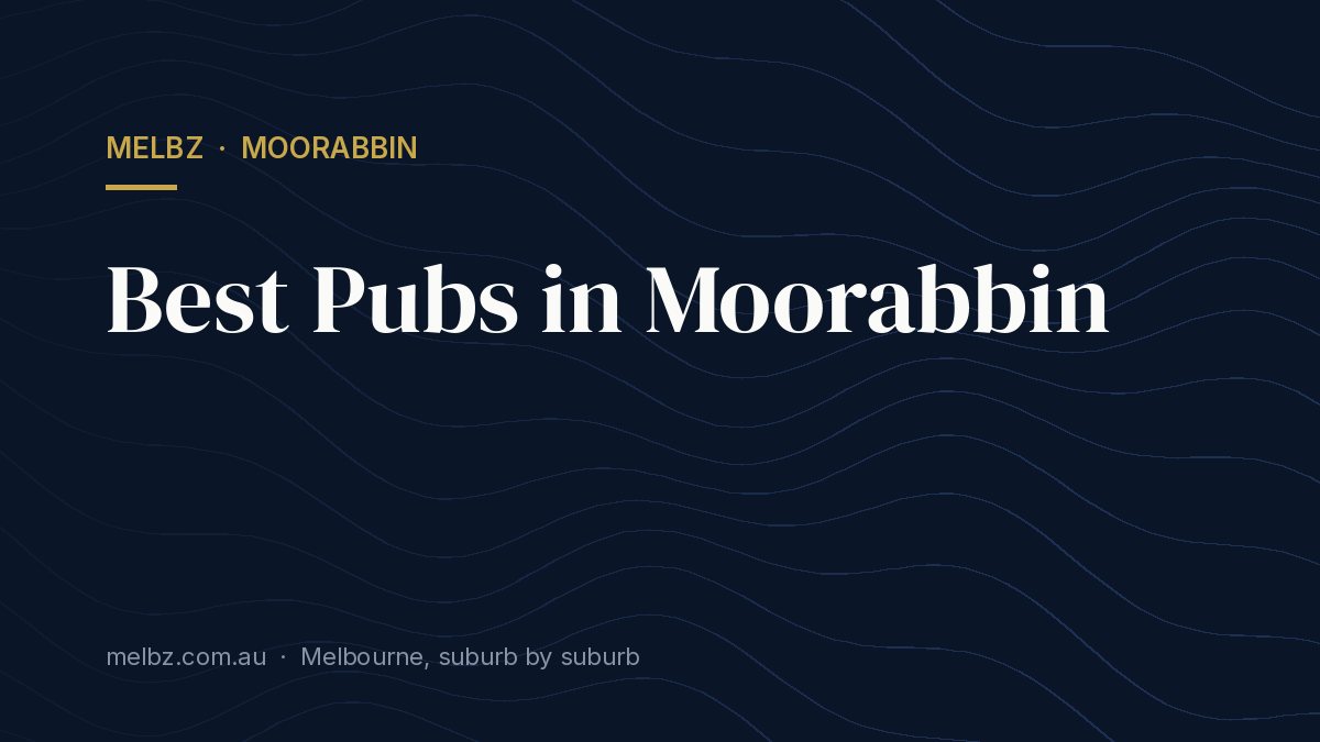 Title card: Best Pubs in Moorabbin