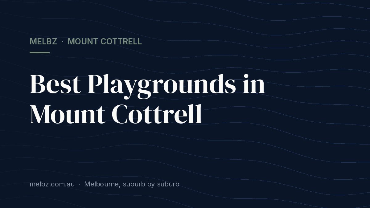 Title card: Best Playgrounds in Mount Cottrell