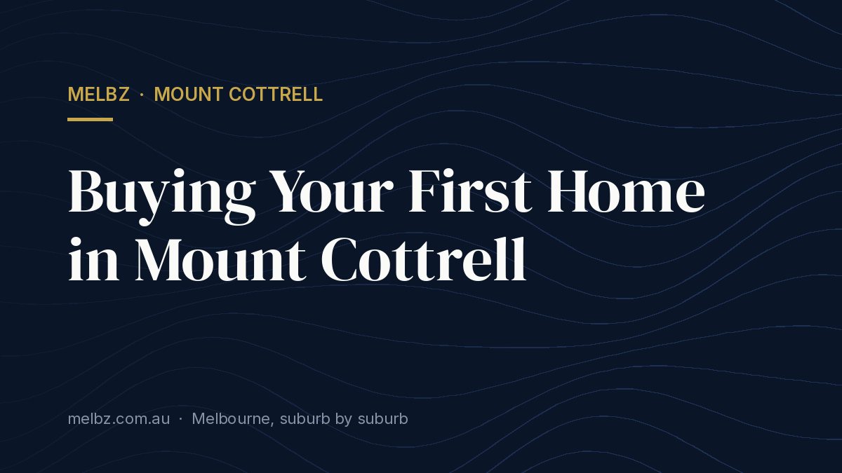 Title card: Buying Your First Home in Mount Cottrell