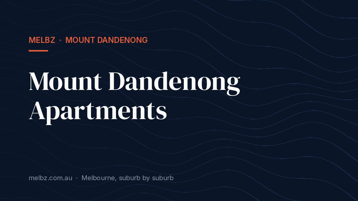 Title card: Mount Dandenong Apartments