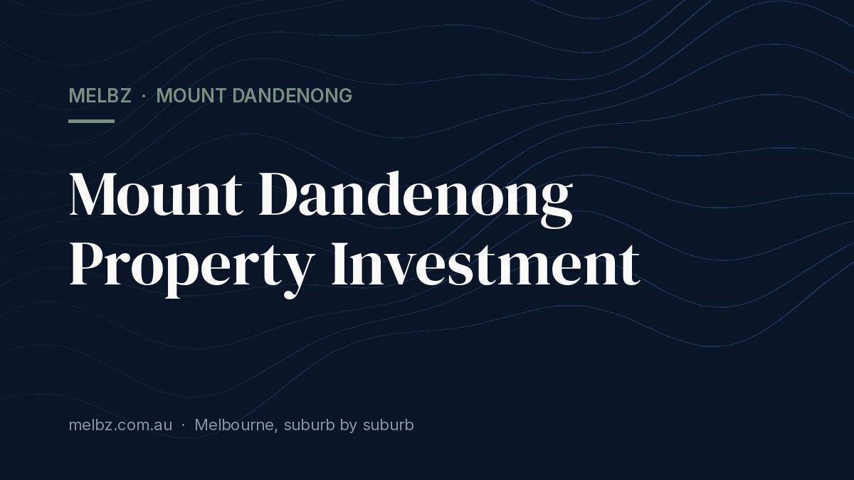 Title card: Mount Dandenong Property Investment