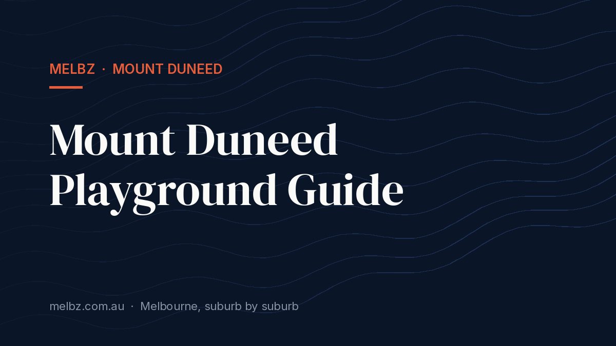 Title card: Mount Duneed Playground Guide
