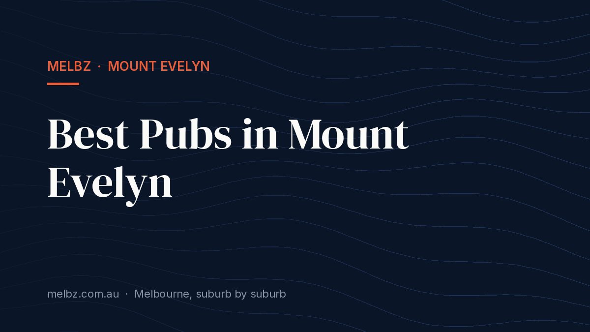 Title card: Best Pubs in Mount Evelyn