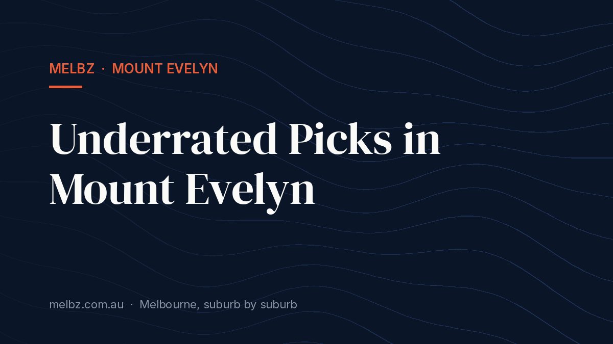 Title card: Underrated Picks in Mount Evelyn