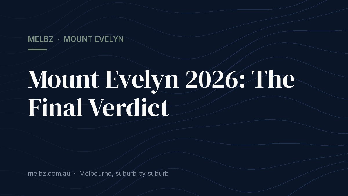 Title card: Mount Evelyn 2026: The Final Verdict