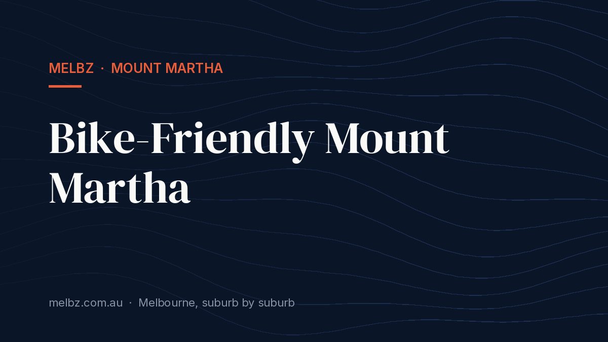 Title card: Bike-Friendly Mount Martha