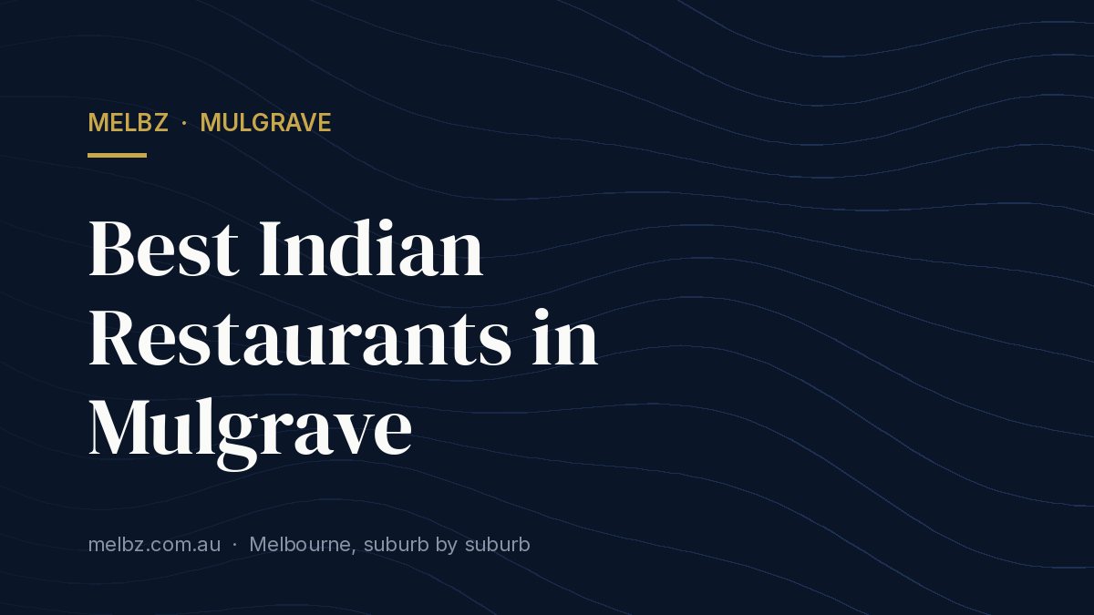 Title card: Best Indian Restaurants in Mulgrave