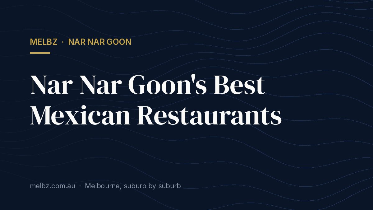 Title card: Nar Nar Goon's Best Mexican Restaurants