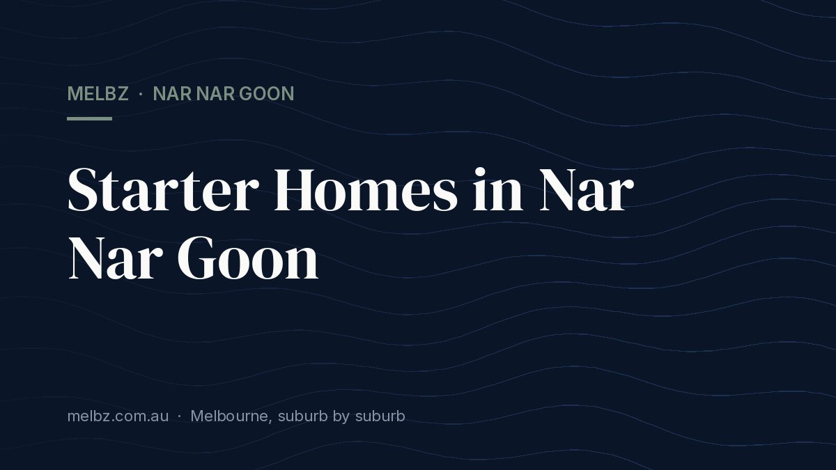 Title card: Starter Homes in Nar Nar Goon