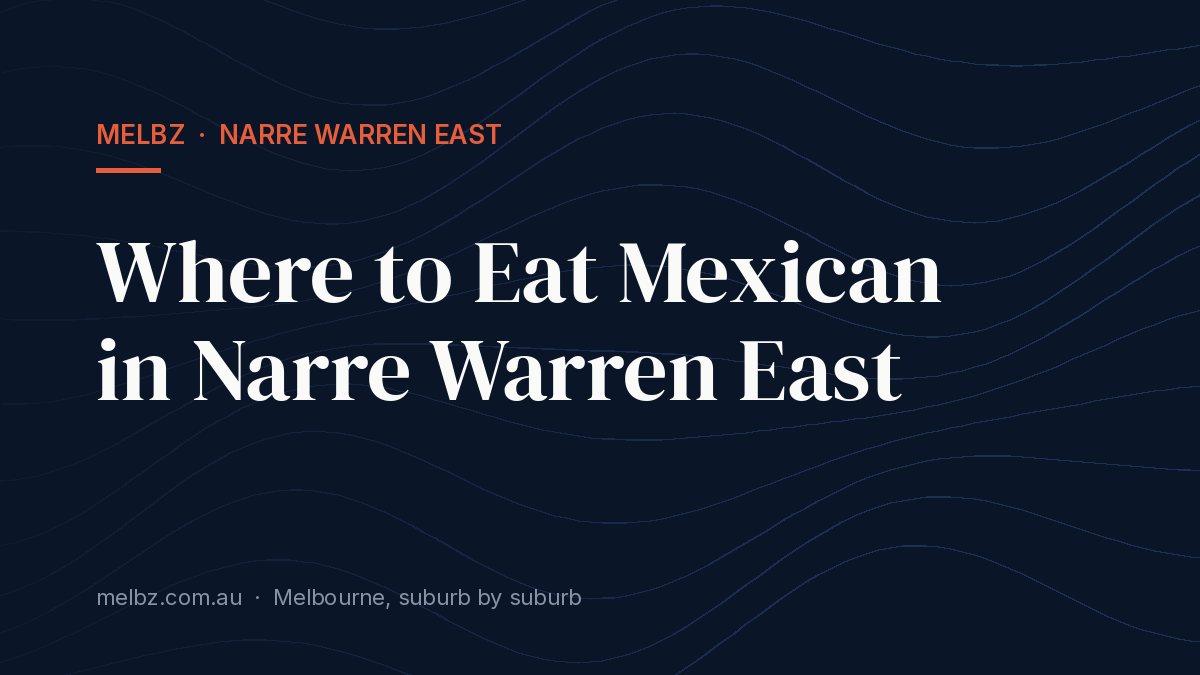 Title card: Where to Eat Mexican in Narre Warren East