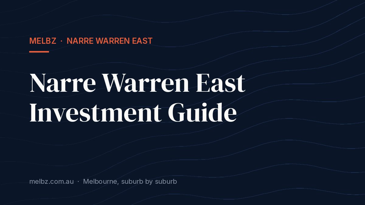 Title card: Narre Warren East Investment Guide