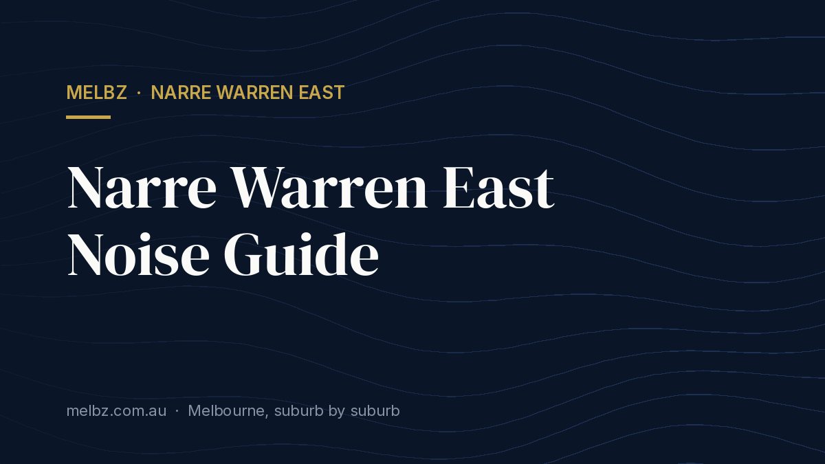 Title card: Narre Warren East Noise Guide