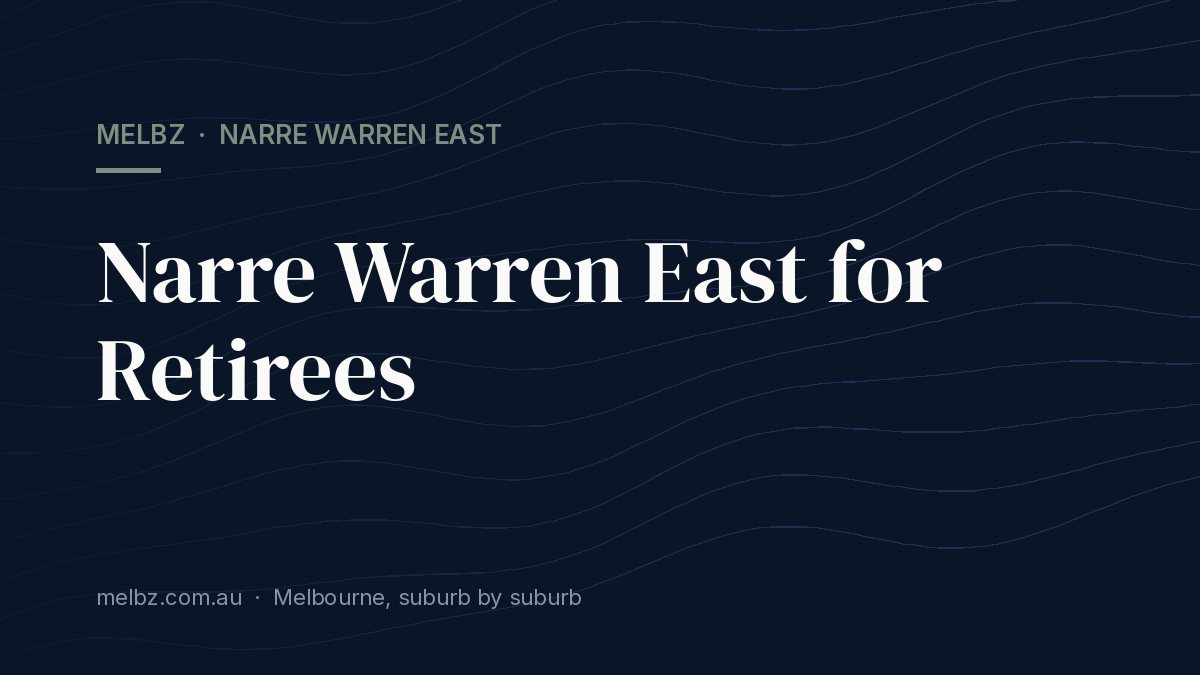 Title card: Narre Warren East for Retirees