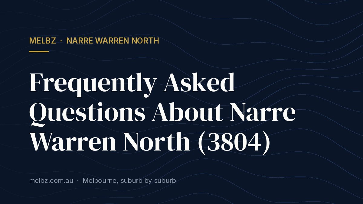 Title card: Frequently Asked Questions About Narre Warren North (3804)