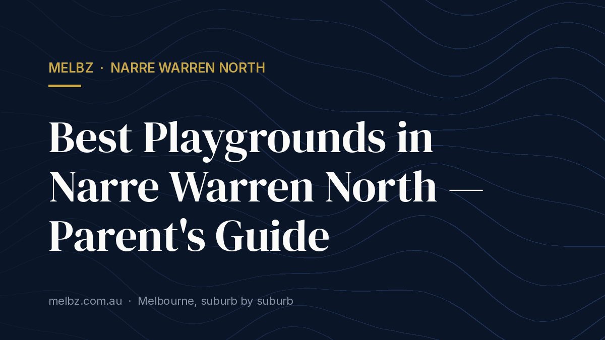 Title card: Best Playgrounds in Narre Warren North — Parent's Guide