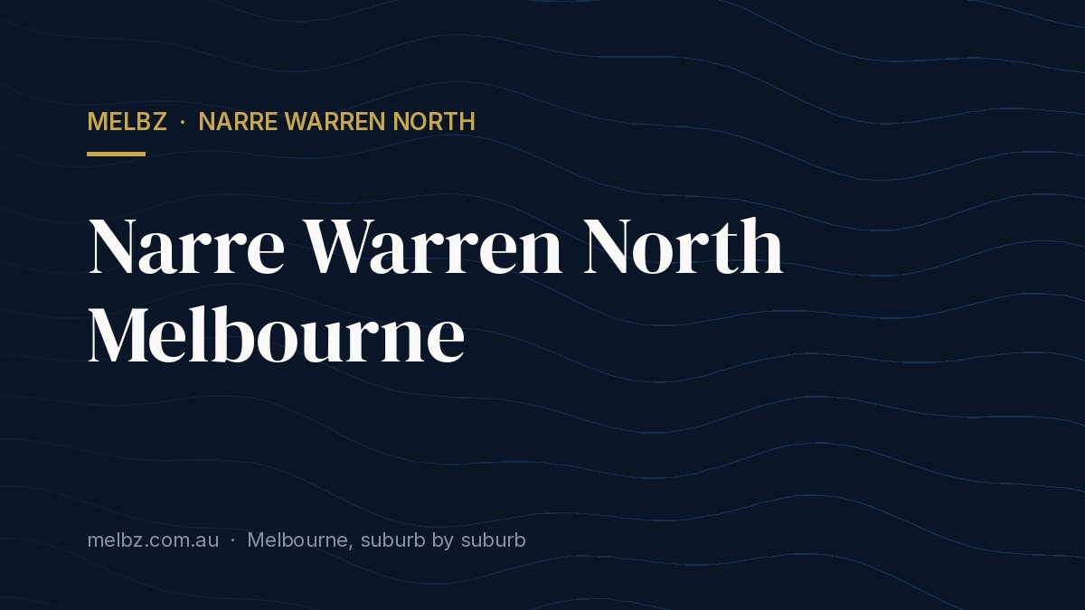 Title card: Narre Warren North Melbourne
