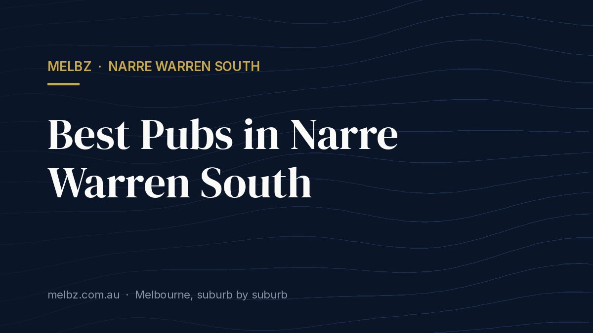 Title card: Best Pubs in Narre Warren South