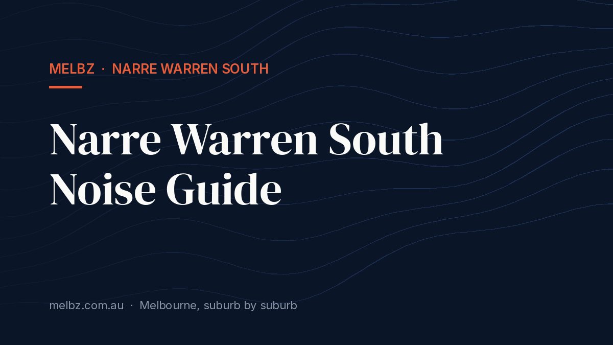Title card: Narre Warren South Noise Guide