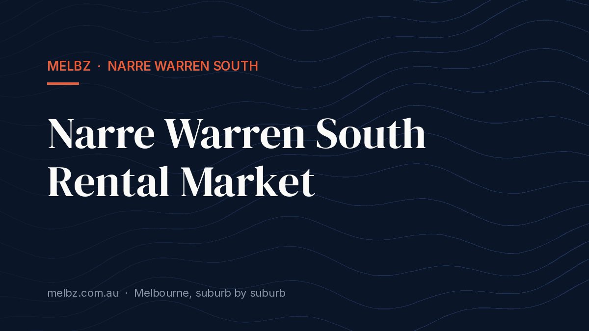Title card: Narre Warren South Rental Market