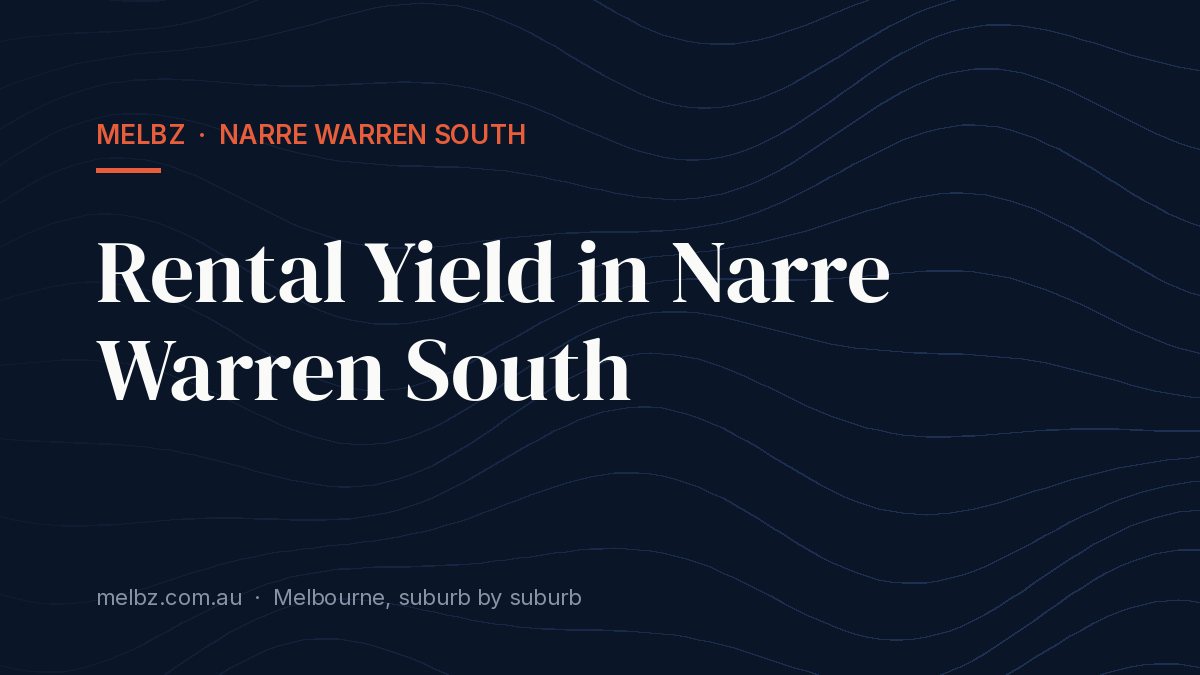 Title card: Rental Yield in Narre Warren South