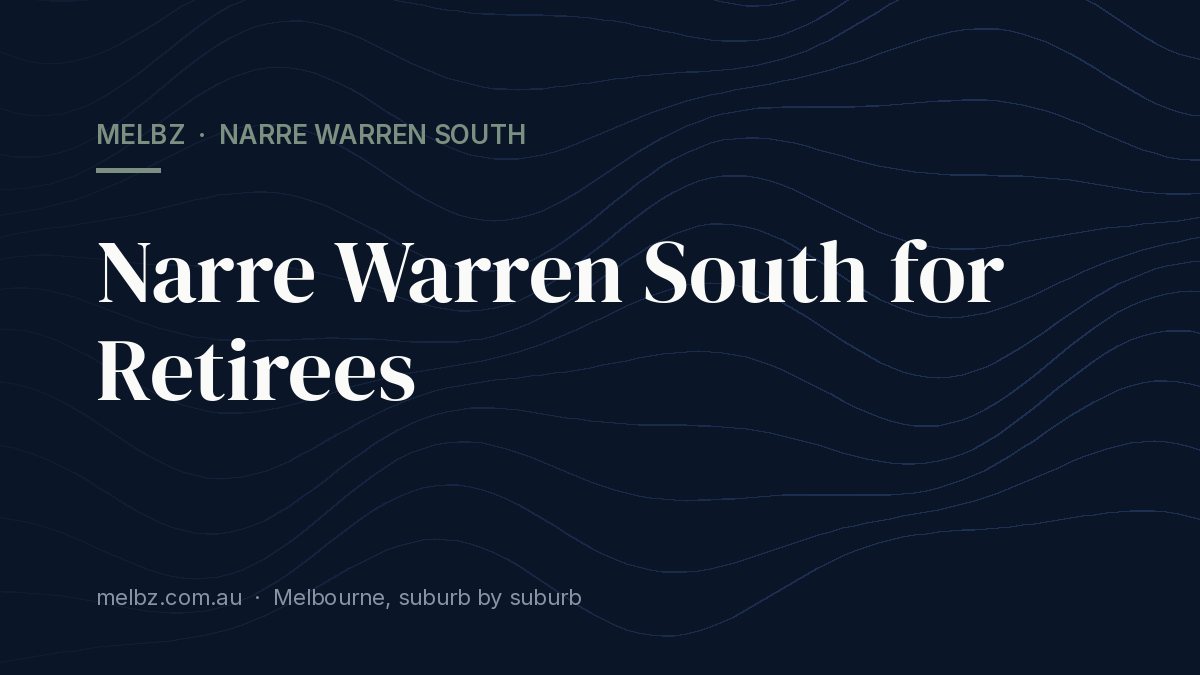 Title card: Narre Warren South for Retirees