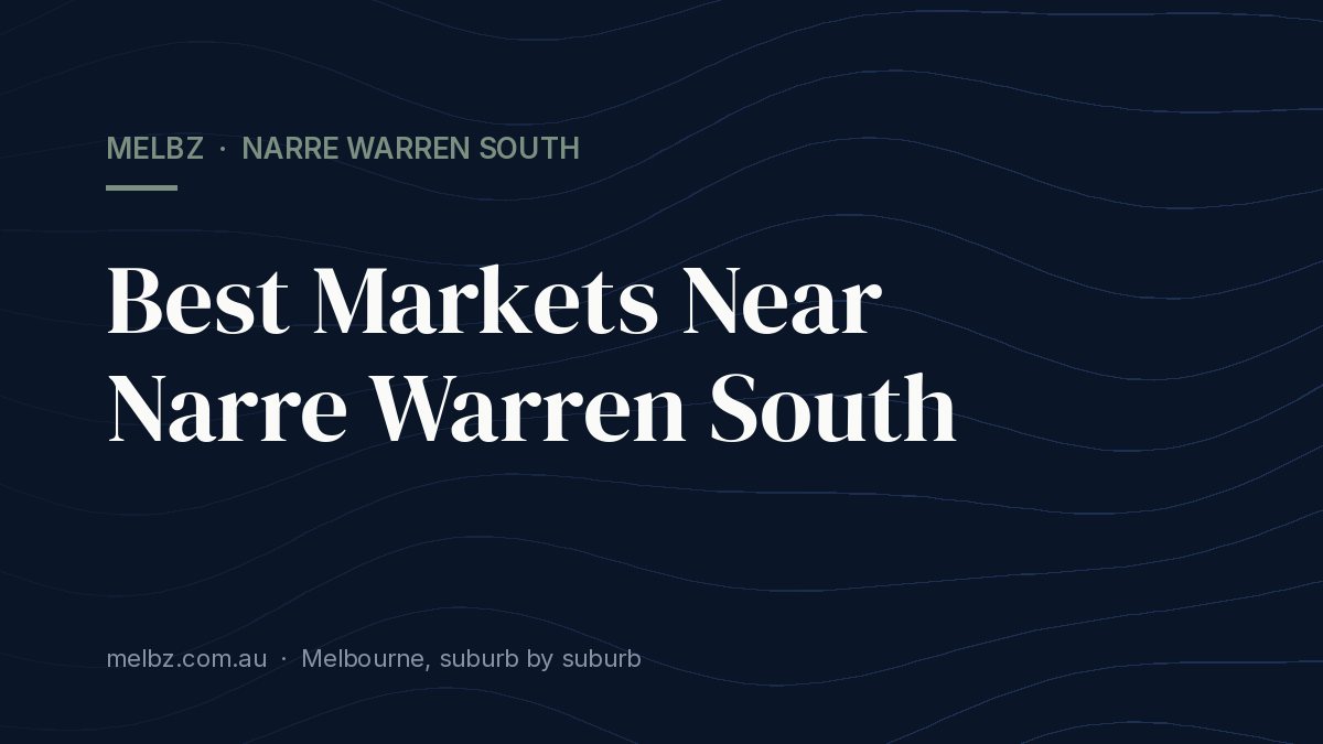 Title card: Best Markets Near Narre Warren South