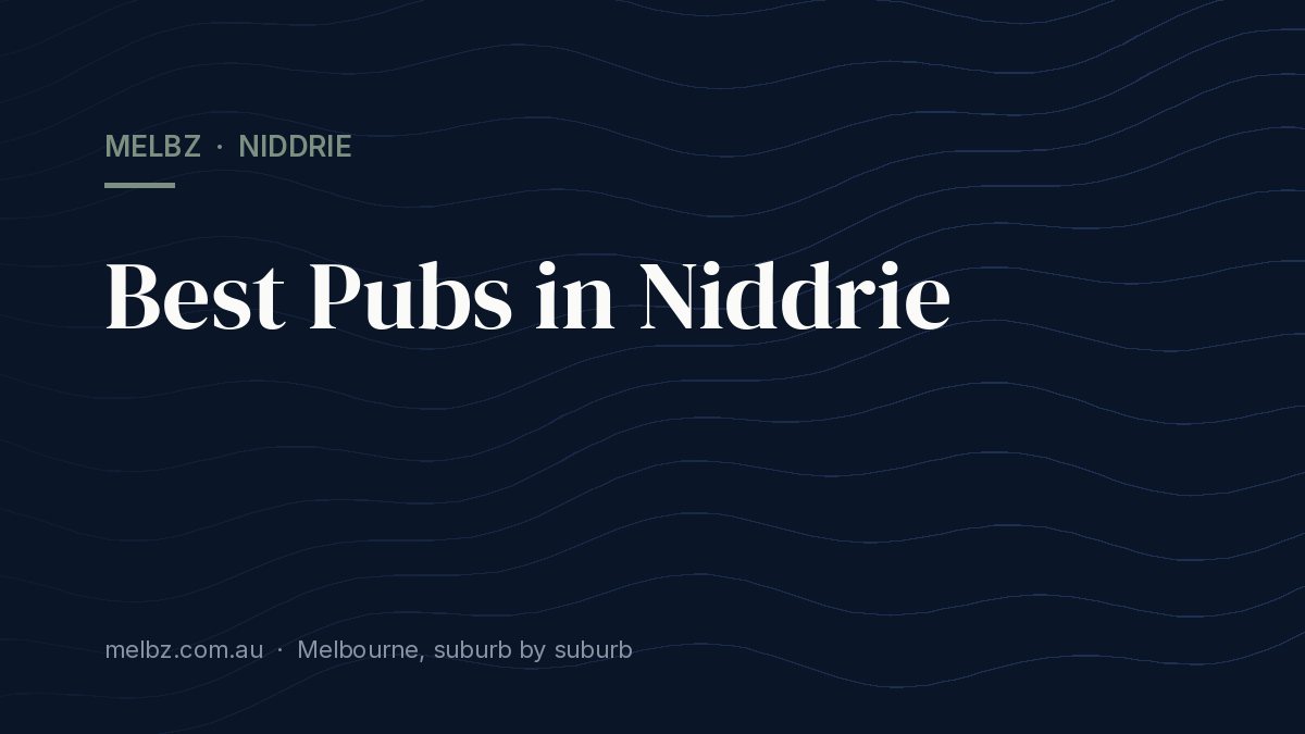 Title card: Best Pubs in Niddrie