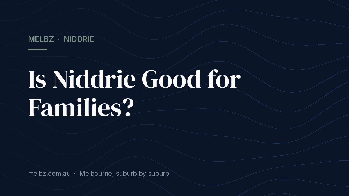 Title card: Is Niddrie Good for Families?