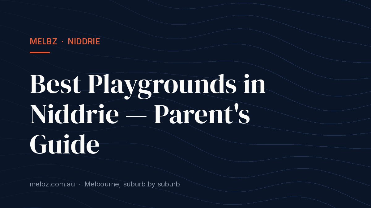 Title card: Best Playgrounds in Niddrie — Parent's Guide