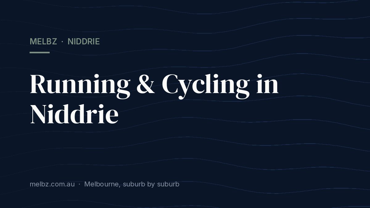 Title card: Running & Cycling in Niddrie