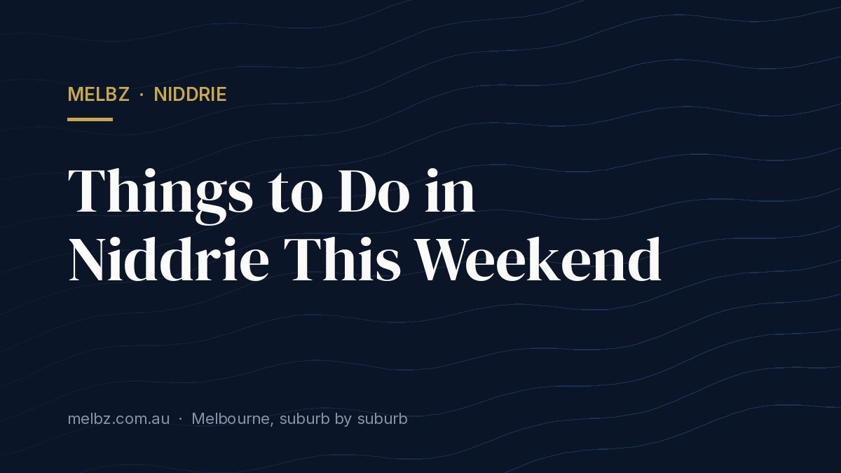Title card: Things to Do in Niddrie This Weekend
