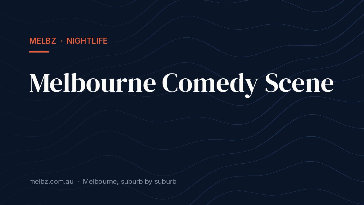 Title card: Melbourne Comedy Scene