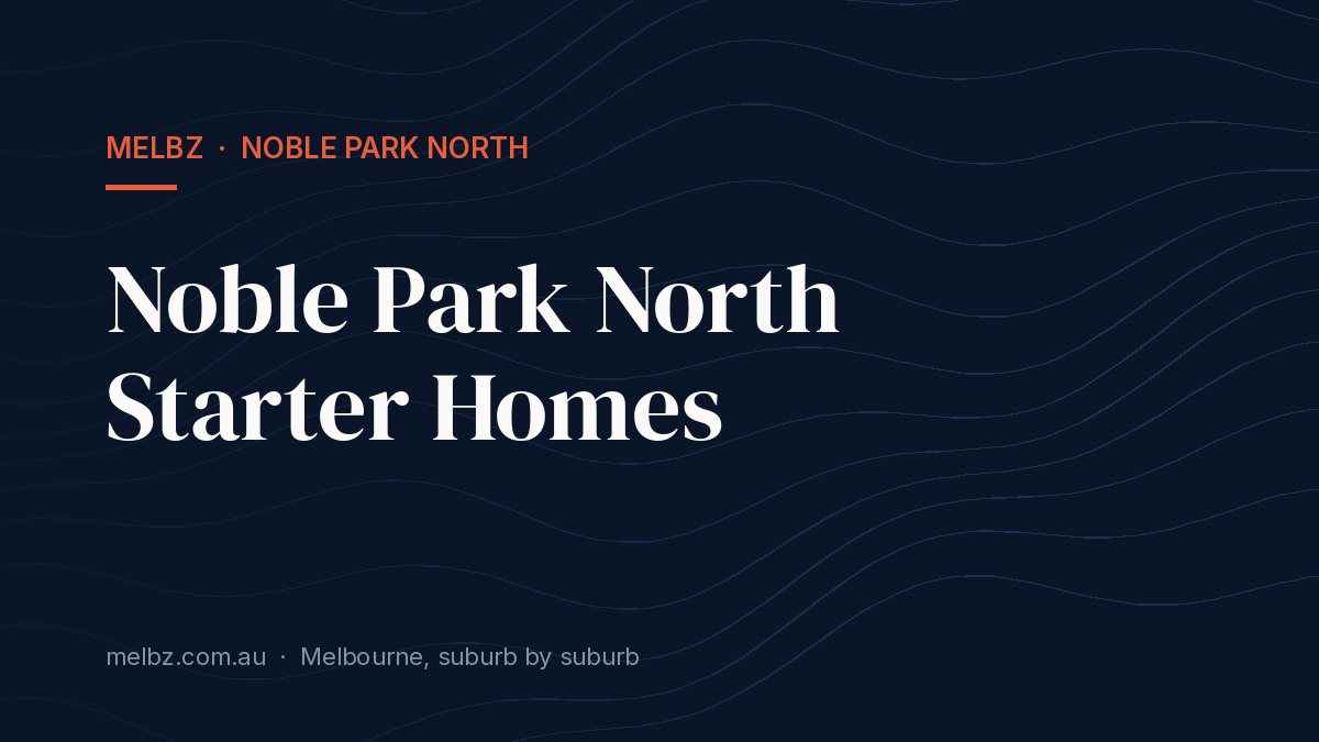 Title card: Noble Park North Starter Homes