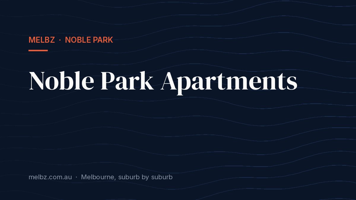 Title card: Noble Park Apartments