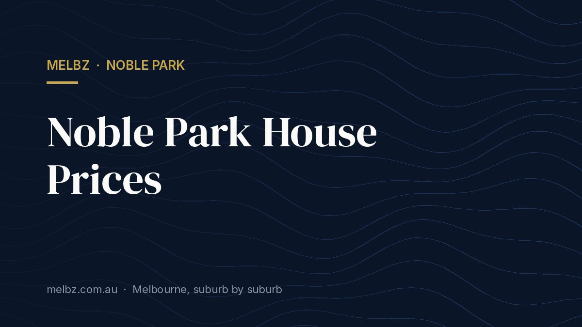 Title card: Noble Park House Prices