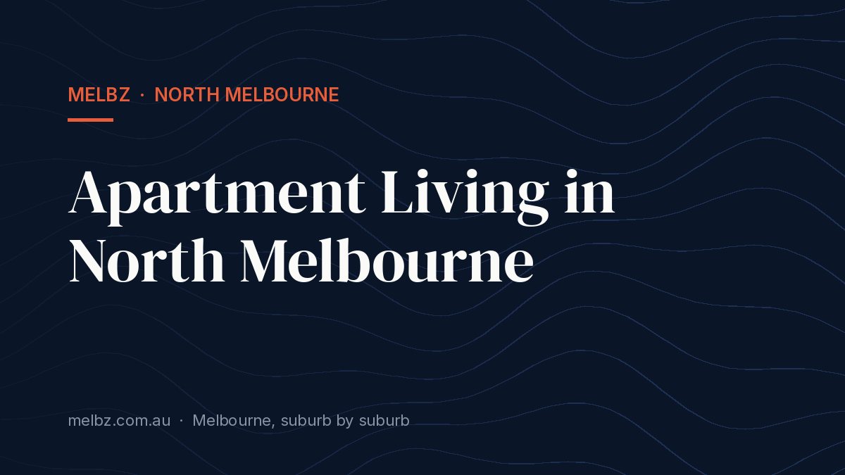 Title card: Apartment Living in North Melbourne