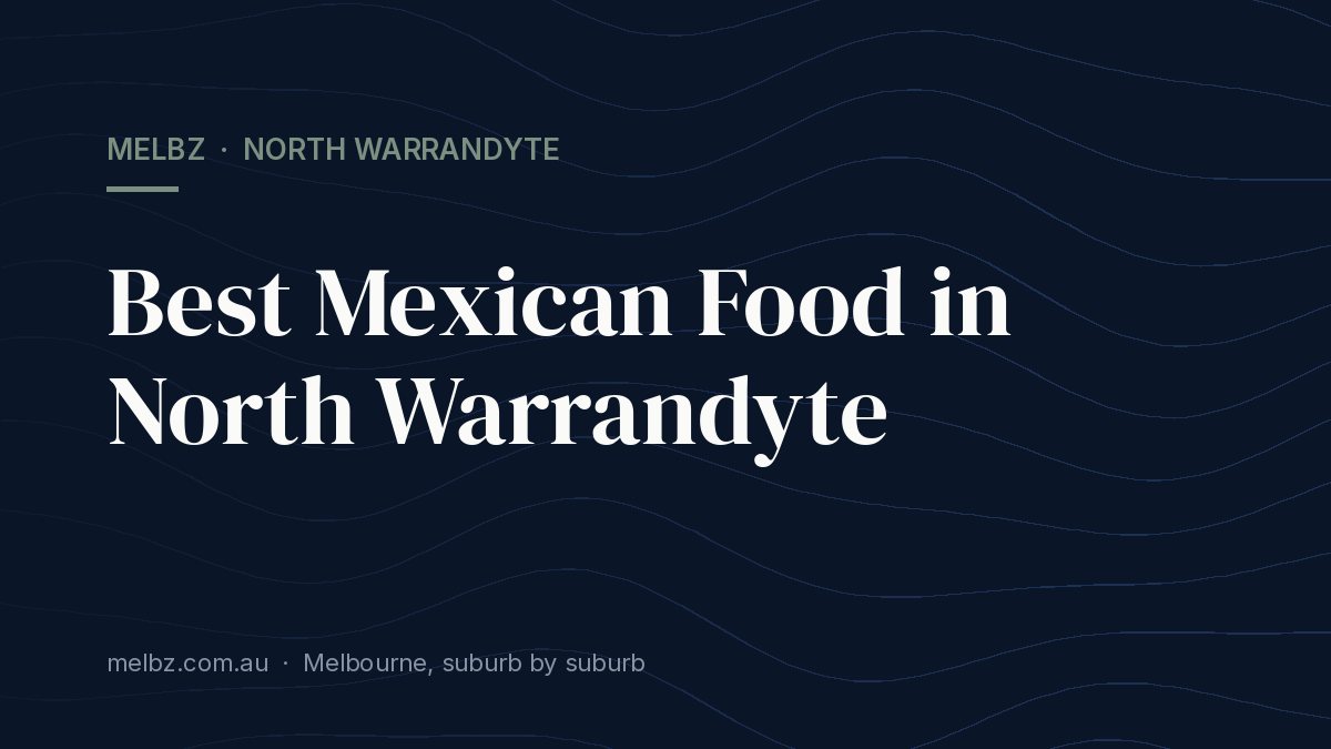 Title card: Best Mexican Food in North Warrandyte