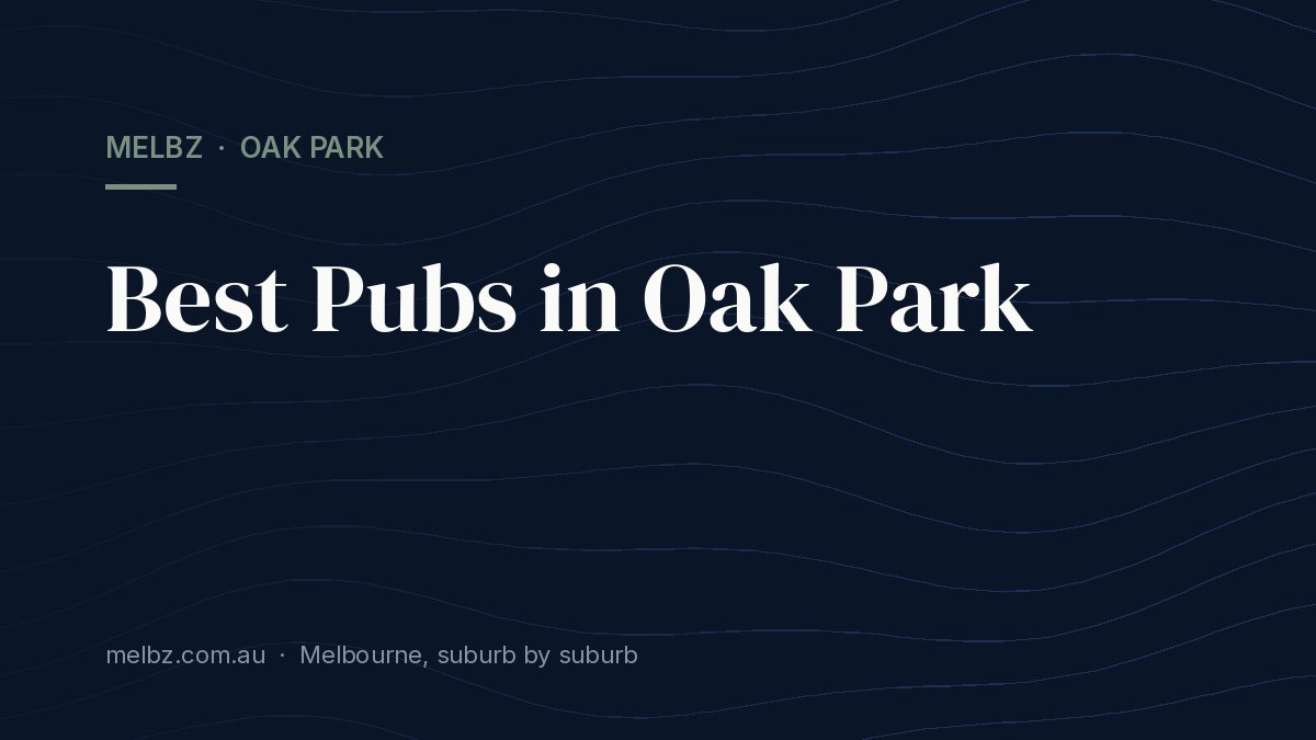 Title card: Best Pubs in Oak Park