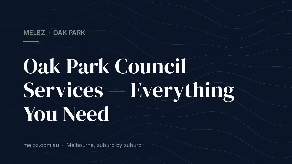 Title card: Oak Park Council Services — Everything You Need