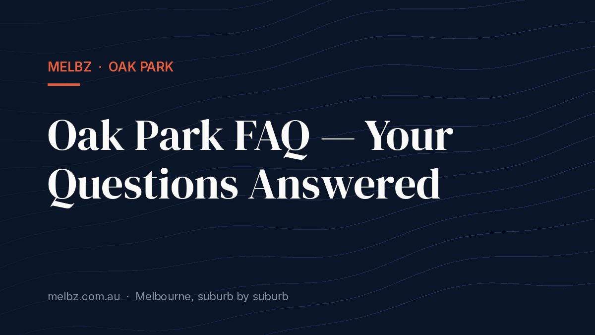 Title card: Oak Park FAQ — Your Questions Answered