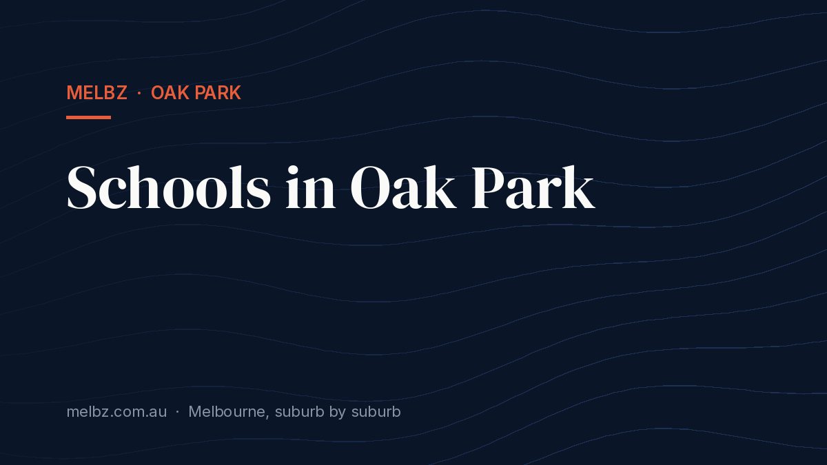 Title card: Schools in Oak Park