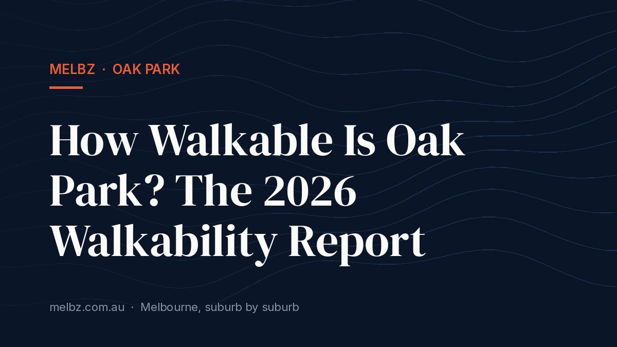 Title card: How Walkable Is Oak Park? The 2026 Walkability Report
