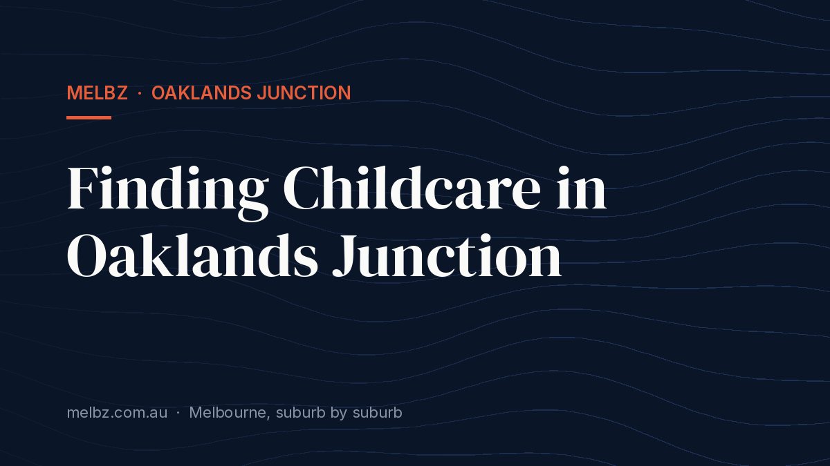 Title card: Finding Childcare in Oaklands Junction