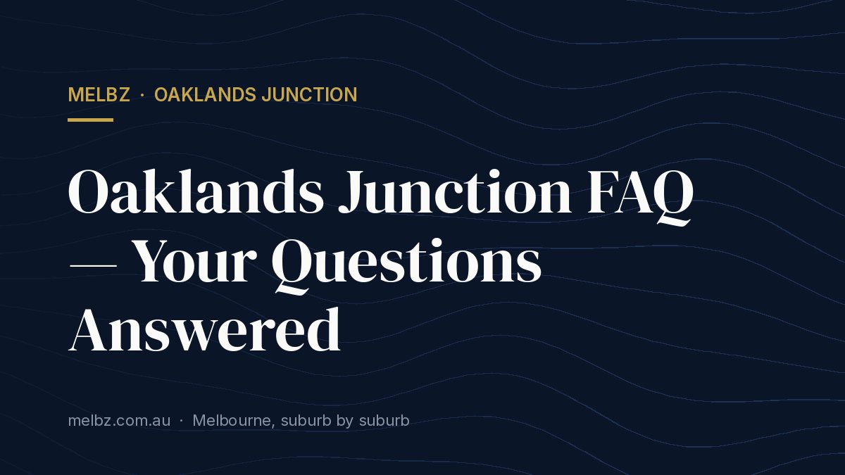 Living in an Apartment in Oaklands Junction
