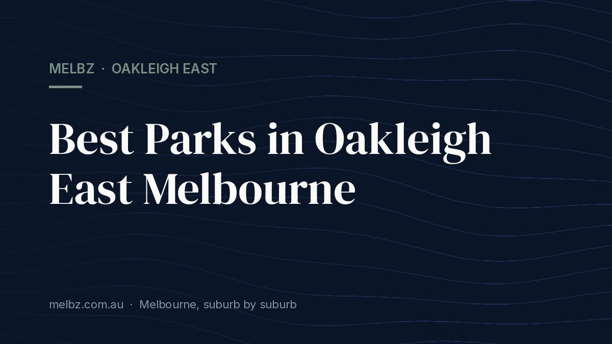 Title card: Best Parks in Oakleigh East Melbourne